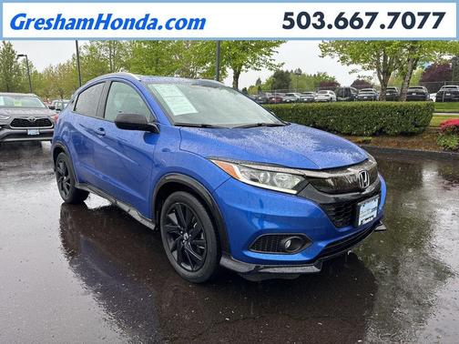 Aegean Blue Metallic 2022 Honda HR-V Sport