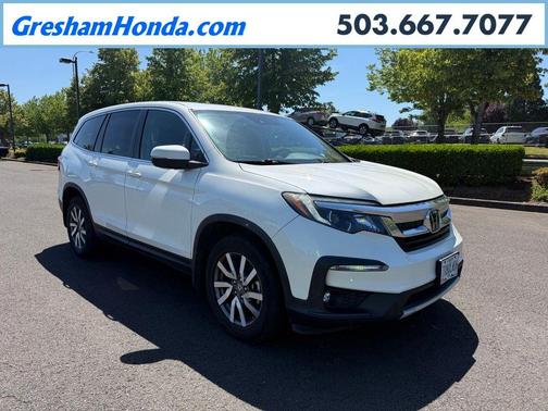 White Diamond Pearl 2019 Honda Pilot EX-L