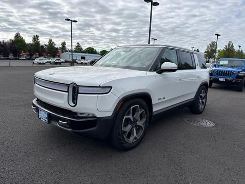 Glacier White 2024 Rivian R1S Adventure