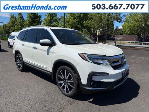White Diamond Pearl 2019 Honda Pilot Elite