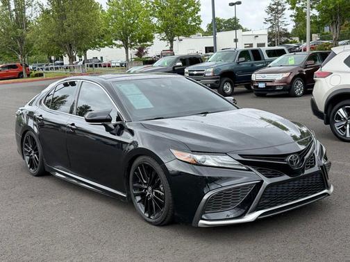 Midnight Black Metallic 2021 Toyota Camry XSE
