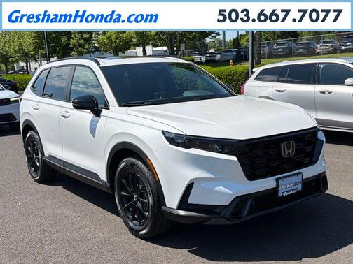 Platinum White Pearl 2026 Honda CR-V Hybrid Sport-L