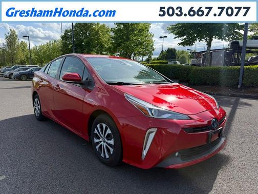 Red 2022 Toyota Prius LE
