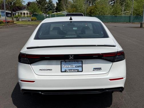 Platinum White Pearl 2026 Honda Accord Hybrid Sport-L