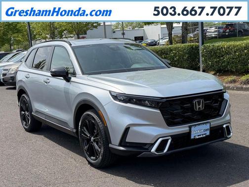 Solar Silver Metallic 2026 Honda CR-V Hybrid Sport Touring