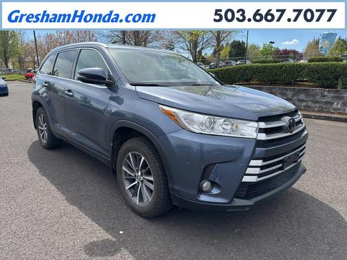 Shoreline Blue Pearl 2019 Toyota Highlander XLE