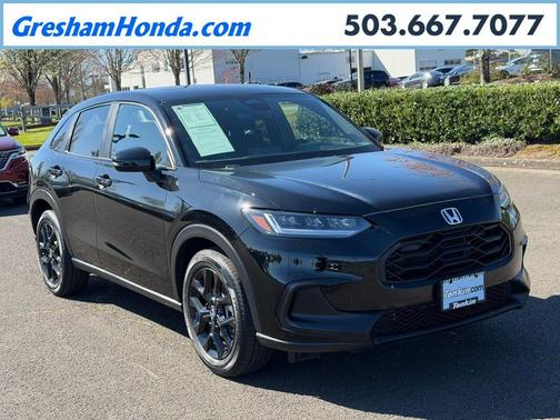 Crystal Black Pearl 2025 Honda HR-V Sport