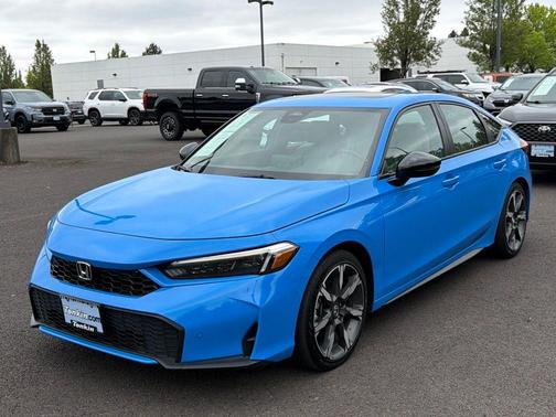 Boost Blue Pearl 2025 Honda Civic Hybrid Sport Touring