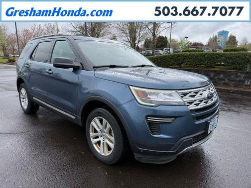 Blue Metallic 2018 Ford Explorer XLT