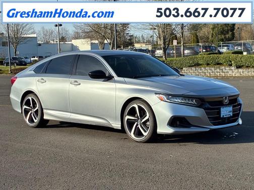 Lunar Silver Metallic 2022 Honda Accord Sport 2.0T Sedan