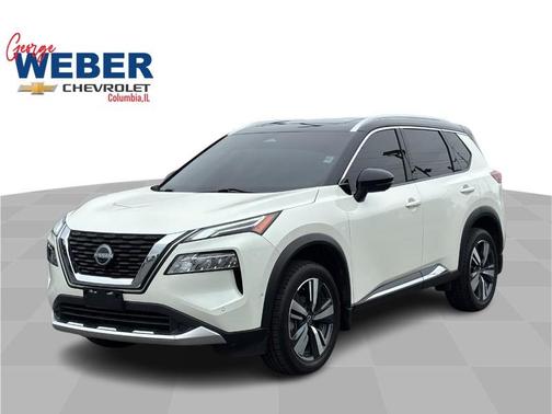 2 Tone White / Black Roof 2023 Nissan Rogue Platinum