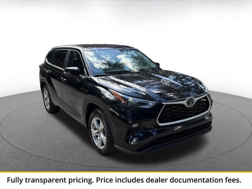 Midnight Black Metallic 2025 Toyota Highlander LE