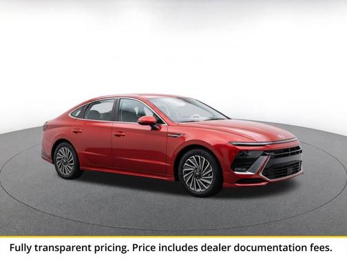 Ultimate red 2025 Hyundai SONATA Hybrid SE