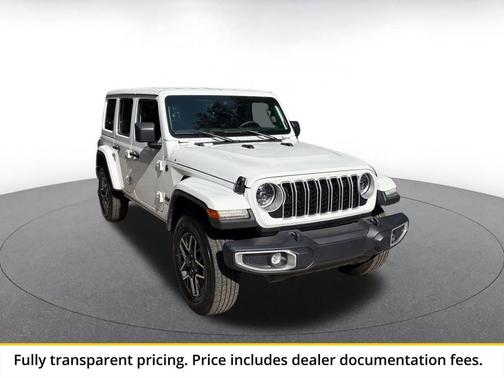 Bright White Clearcoat 2025 Jeep Wrangler 4-Door Sahara 4x4
