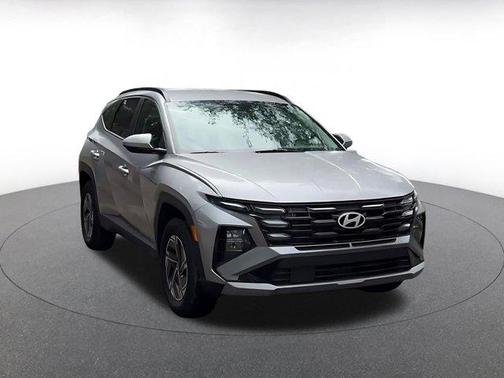 Shimmering Silver 2025 Hyundai TUCSON Hybrid Blue