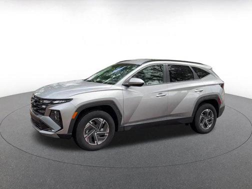 Shimmering Silver 2025 Hyundai TUCSON Hybrid Blue