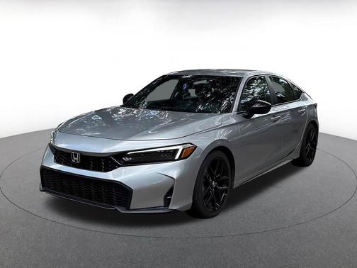 Solar Silver Metallic 2025 Honda Civic Sport