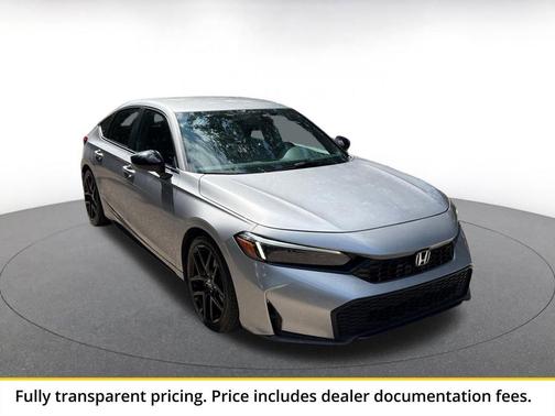 Solar Silver Metallic 2025 Honda Civic Sport