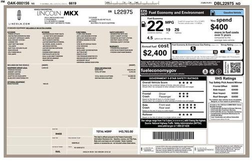 TUXEDO BLACK METALLIC 2013 Lincoln MKX Base