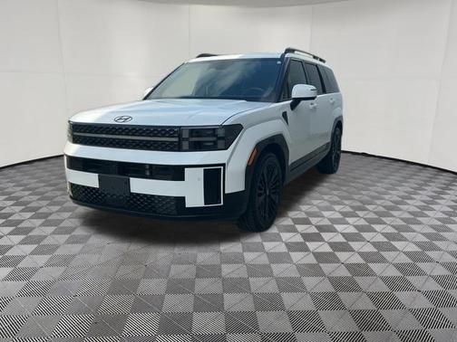 Serenity White 2025 Hyundai SANTA FE HEV Calligraphy