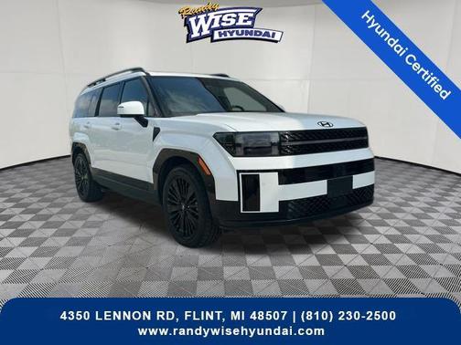 Serenity White 2025 Hyundai SANTA FE HEV Calligraphy
