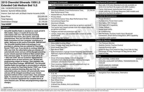 2015 Chevrolet Silverado 1500 LS