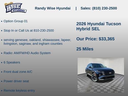 Deep Sea 2026 Hyundai TUCSON Hybrid SEL