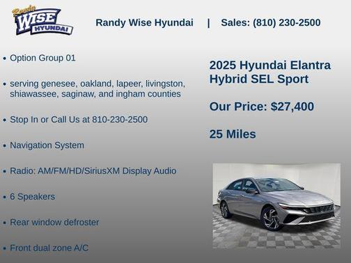 Fluid Metal 2025 Hyundai ELANTRA HEV SEL Sport