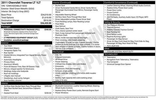 2011 Chevrolet Traverse LT