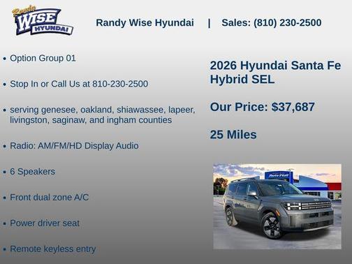 2026 Hyundai SANTA FE SEL 2.4