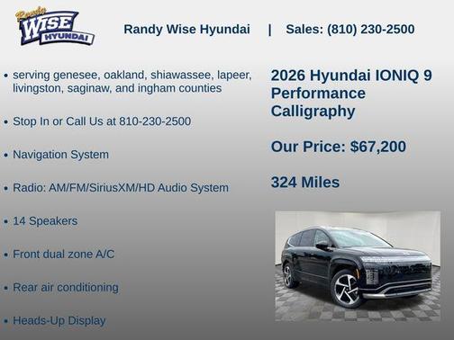 Abyss Black 2026 Hyundai IONIQ 9 Performance Calligraphy