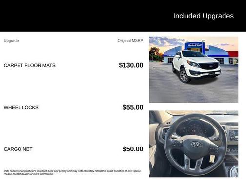 Clear White 2015 Kia Sportage LX