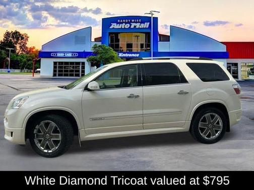 White Diamond Tricoat 2011 GMC Acadia Denali
