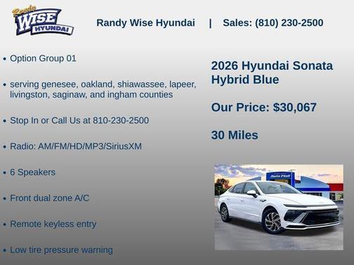 2026 Hyundai SONATA Hybrid Base