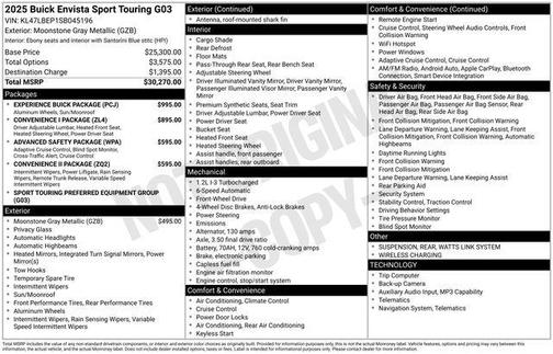 2025 Buick Envista Sport Touring FWD