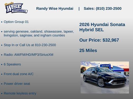 2026 Hyundai SONATA Hybrid SE