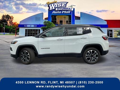 Bright White Clearcoat 2022 Jeep Compass Limited