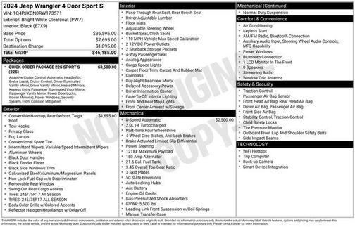 2024 Jeep Wrangler Sport S
