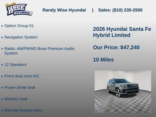 Hampton Gray 2026 Hyundai SANTA FE Limited
