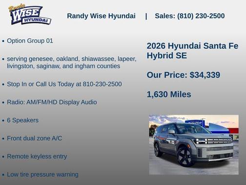 Hampton Gray 2026 Hyundai SANTA FE SE