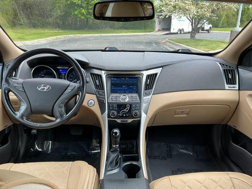 Diamond White Pearl 2015 Hyundai SONATA Hybrid Limited