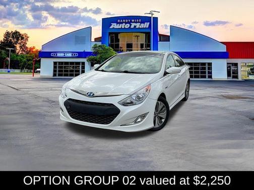 Diamond White Pearl 2015 Hyundai SONATA Hybrid Limited