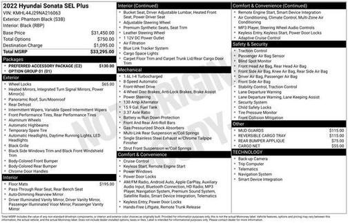2022 Hyundai SONATA SEL Plus