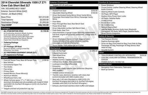 2014 Chevrolet Silverado 1500 2LT