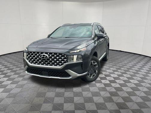 Portofino Gray 2023 Hyundai SANTA FE HEV Blue