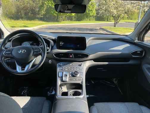 Portofino Gray 2023 Hyundai SANTA FE HEV Blue