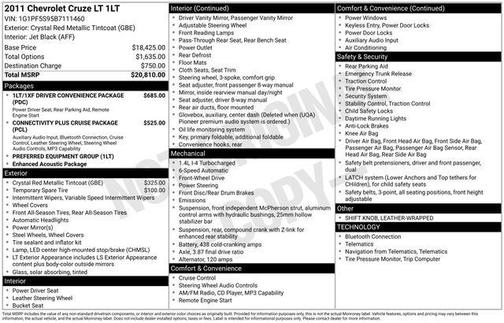 2011 Chevrolet Cruze LT