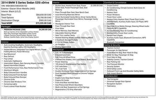 Silver 2014 BMW 535 xDrive