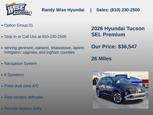 2026 Hyundai TUCSON SEL Premium