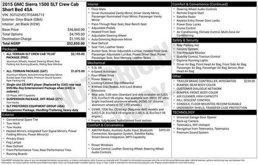 2015 GMC Sierra 1500 SLT